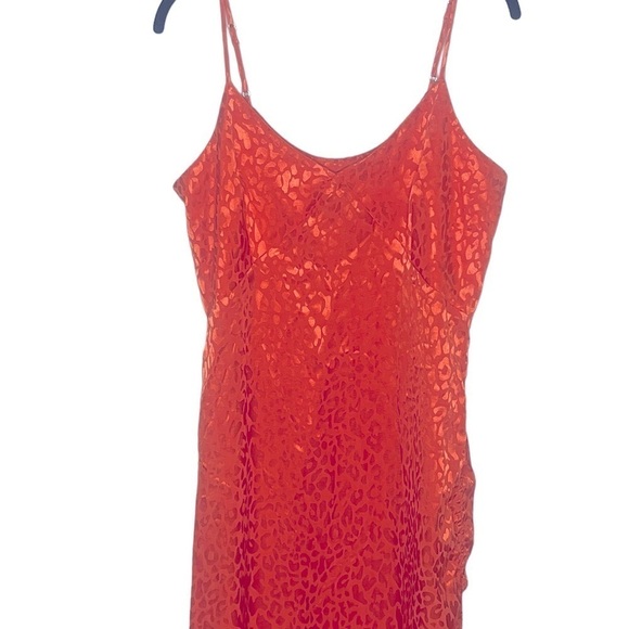 THE RANGE Brick Leopard Satin Cinched Slipdress - Picture 4 of 8